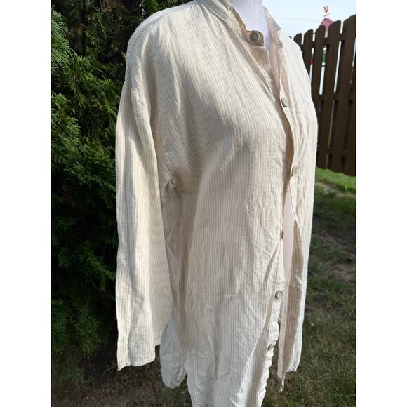 VTG Flax by Jeanne Englehart Linen Tunic Size Small - Picture 3 of 6